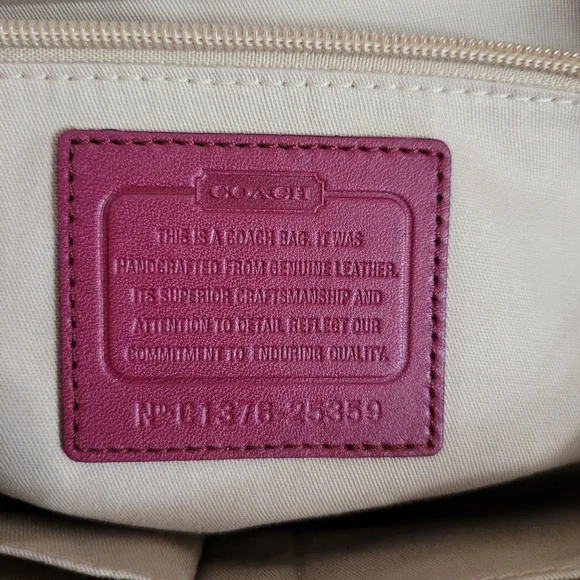 Coach Magenta Leather Chelsea Carryall Satchel - Picture 10 of 16